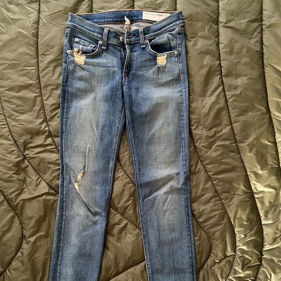 Rag and Bone/Jean skinny Jeans, color:”Destroyed” sz 25 - Picture 2 of 10